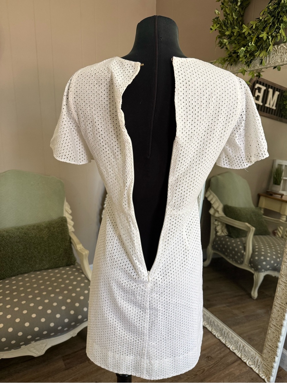J. Crew • Cotton Eyelet Lace Mini Dress - Picture 12 of 16